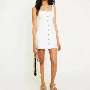Urban Outfitters UO Sandy Slip Button-Through Dress